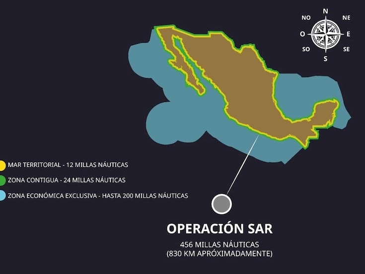 México colabora en operativo de rescate de preseunto sobreviviente en aguas internacionales tras operativo antidrogas de EEUU