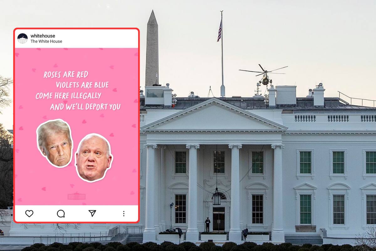 La Casa Blanca envía mensaje polémico a migrantes por el Día de San Valentín