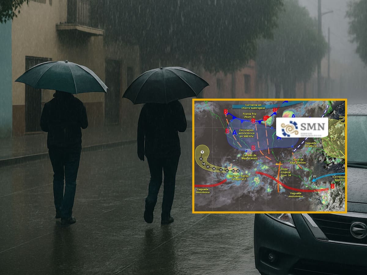 SMN alerta por tormentas, vientos y altas temperaturas en México. | Crédito: Especial/SMN