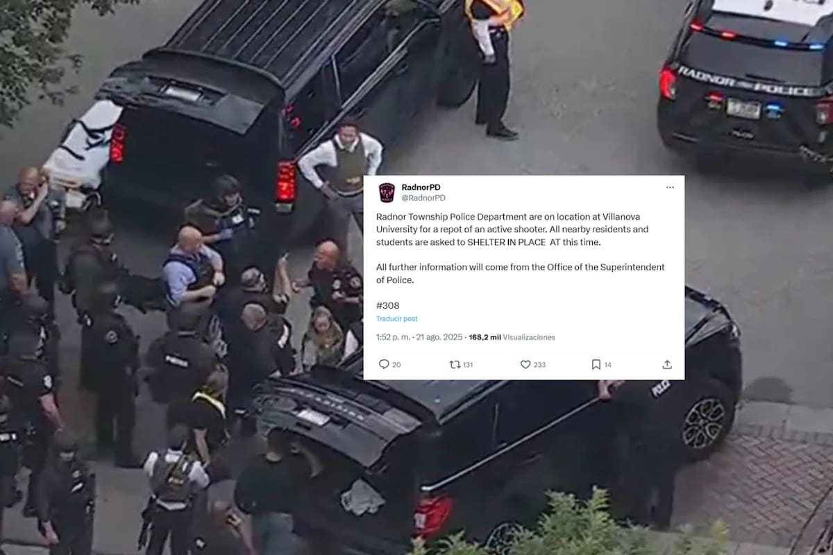 Alerta por presunto tiroteo en la Universidad de Villanova, Pensilvania