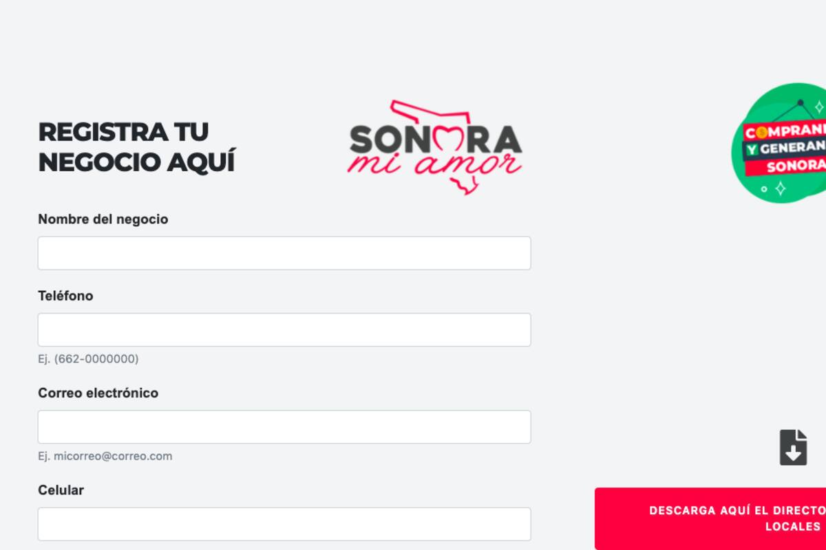 Se registran más de 375 comercios y servicios a plataforma “Sonora mi amor”