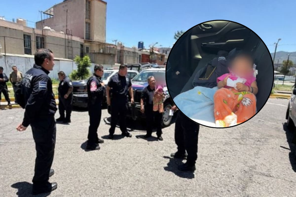 Padre abandona a bebé de seis meses en taxi de aplicación junto a dos botellas de alcohol y un pequeño biberón con atole descompuesto; chofer pidió ayuda a policías