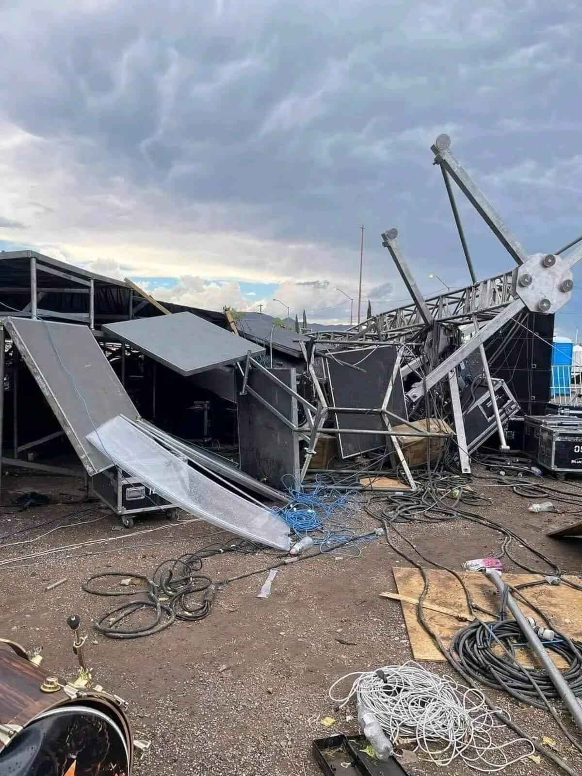 Escenario de Meoqui, Chihuahua / Facebook: Noticias del Momento