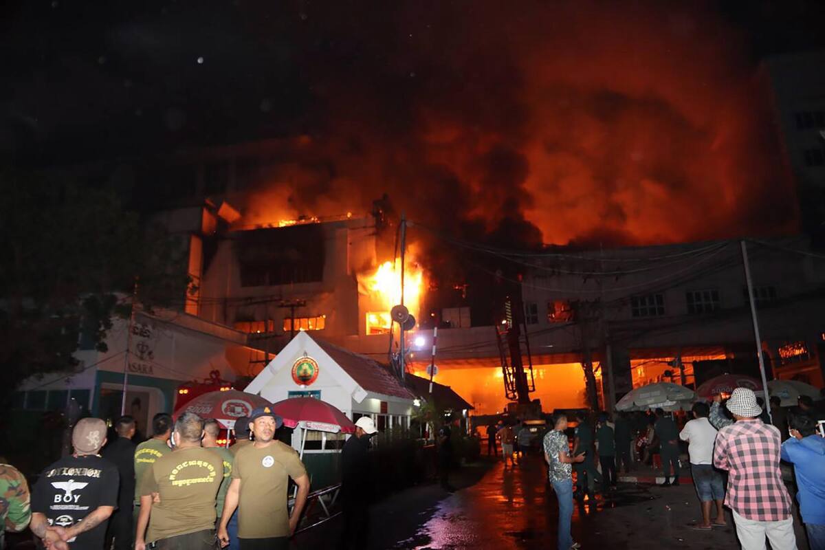 Camboya: Incendio deja al menos diez muertos y 30 heridos