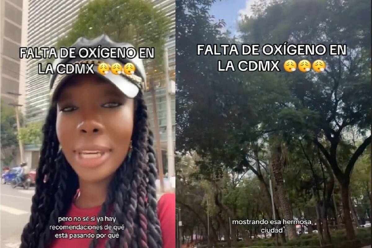VIDEO:  Joven francesa expresa su inquietud por la “falta de oxígeno” en CDMX “No tengo aire”
