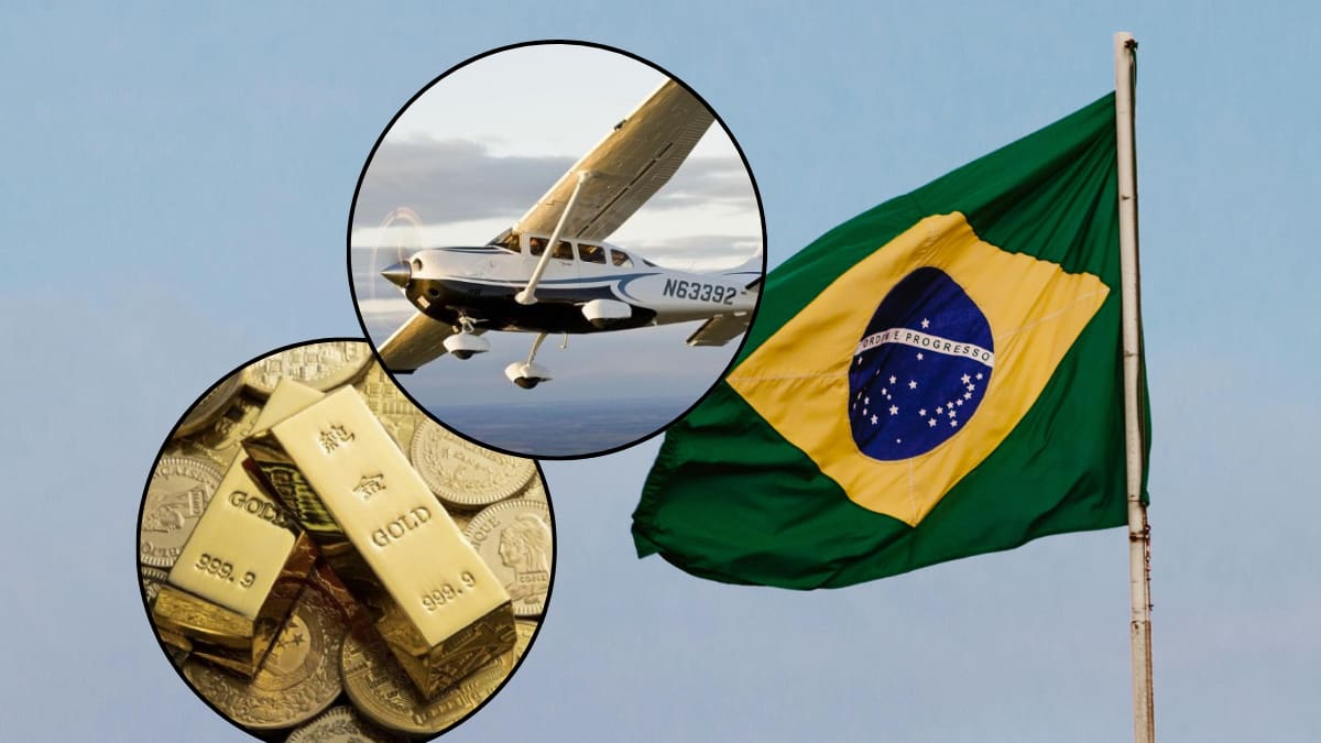Asaltan avioneta en pleno vuelo en Brasil: balearon al piloto y robaron cargamento de oro valuado en más de 33 millones de pesos