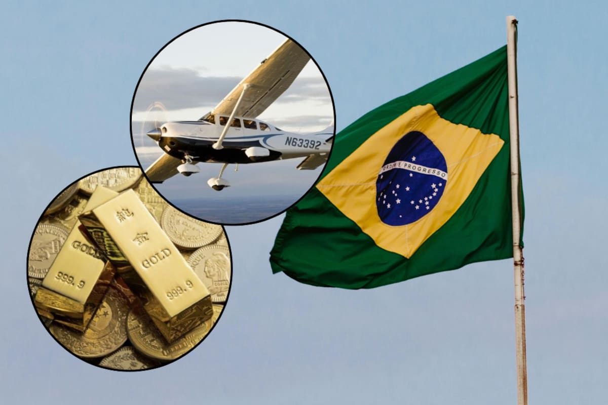 Asaltan avioneta en pleno vuelo en Brasil: balearon al piloto y robaron cargamento de oro valuado en más de 33 millones de pesos
