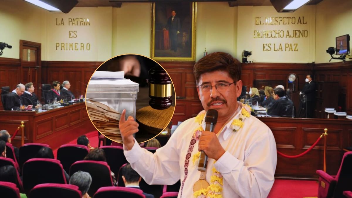 Con el 98% de las actas computadas, Hugo Aguilar Ortiz encabeza los resultados de la elección judicial y, de mantenerse la tendencia, se convertirá en el próximo presidente de la Suprema Corte de Justicia de la Nación (SCJN). Foto: Especial (Reuters/Canva)