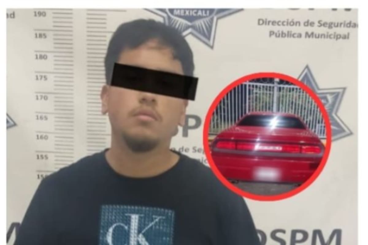Joven “gringo” choca patrulla y desata persecución en bulevar López Mateos