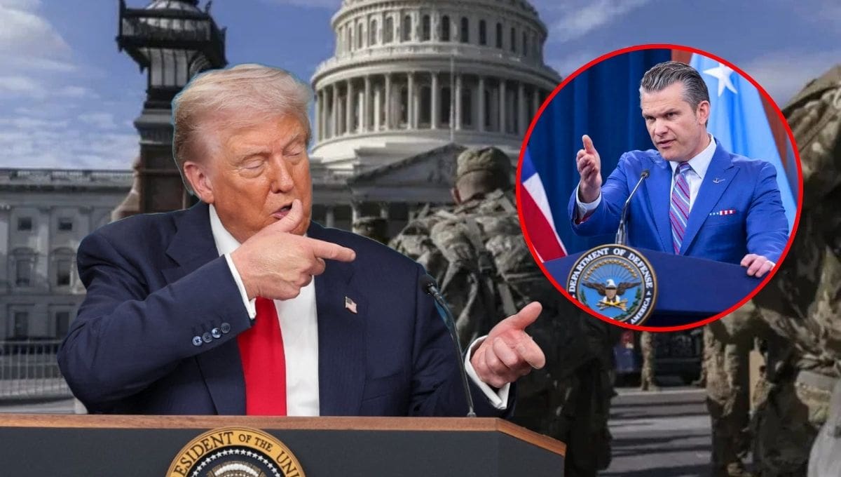 Pentágono ordena a la Guardia Nacional portar armas en Washington D.C. como parte de la estrategia de seguridad de Trump.