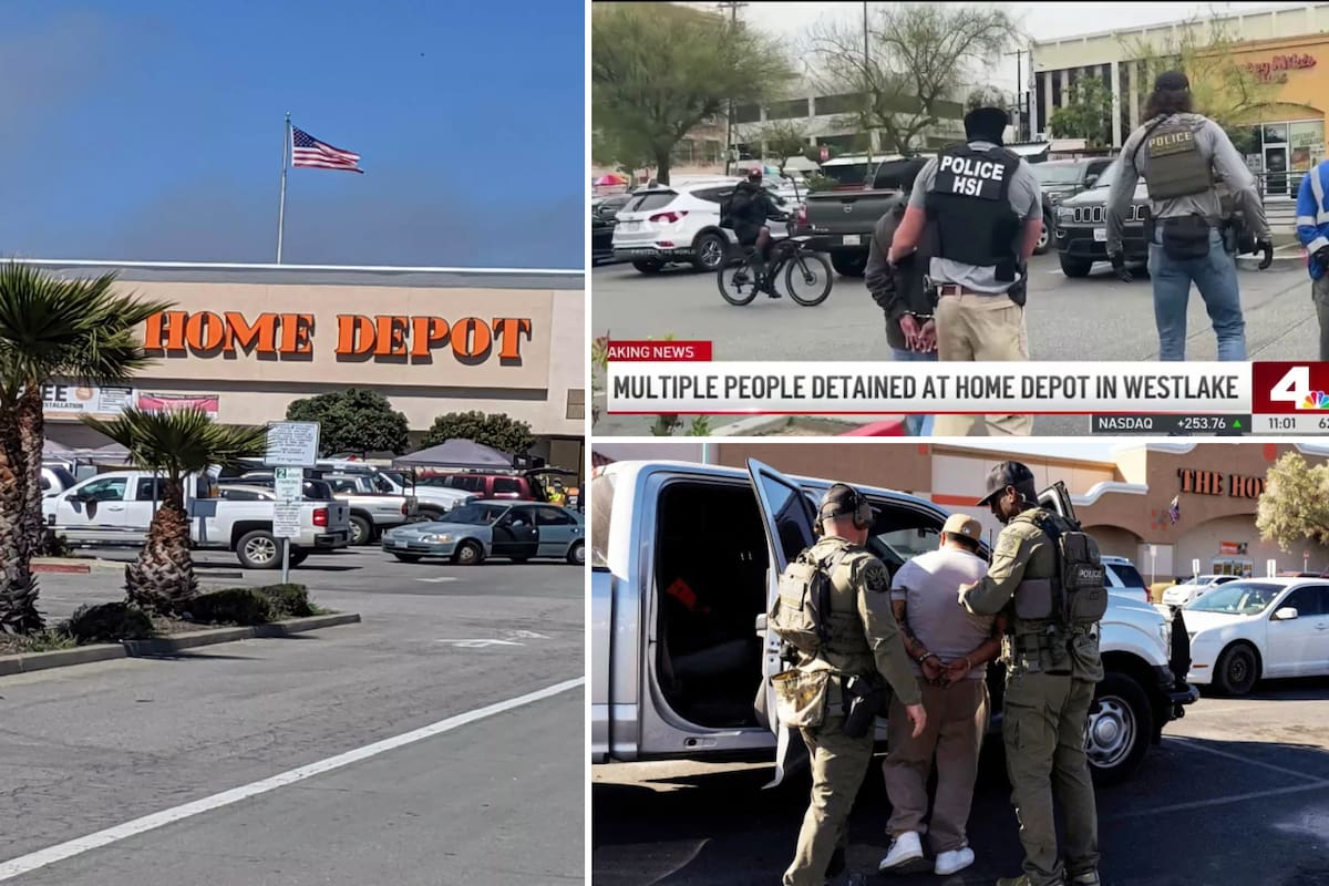 ICE irrumpió en tiendas Home Depot para arrestar a jornaleros por ser migrantes ilegales: En sus estacionamientos nacieron las protestas en California