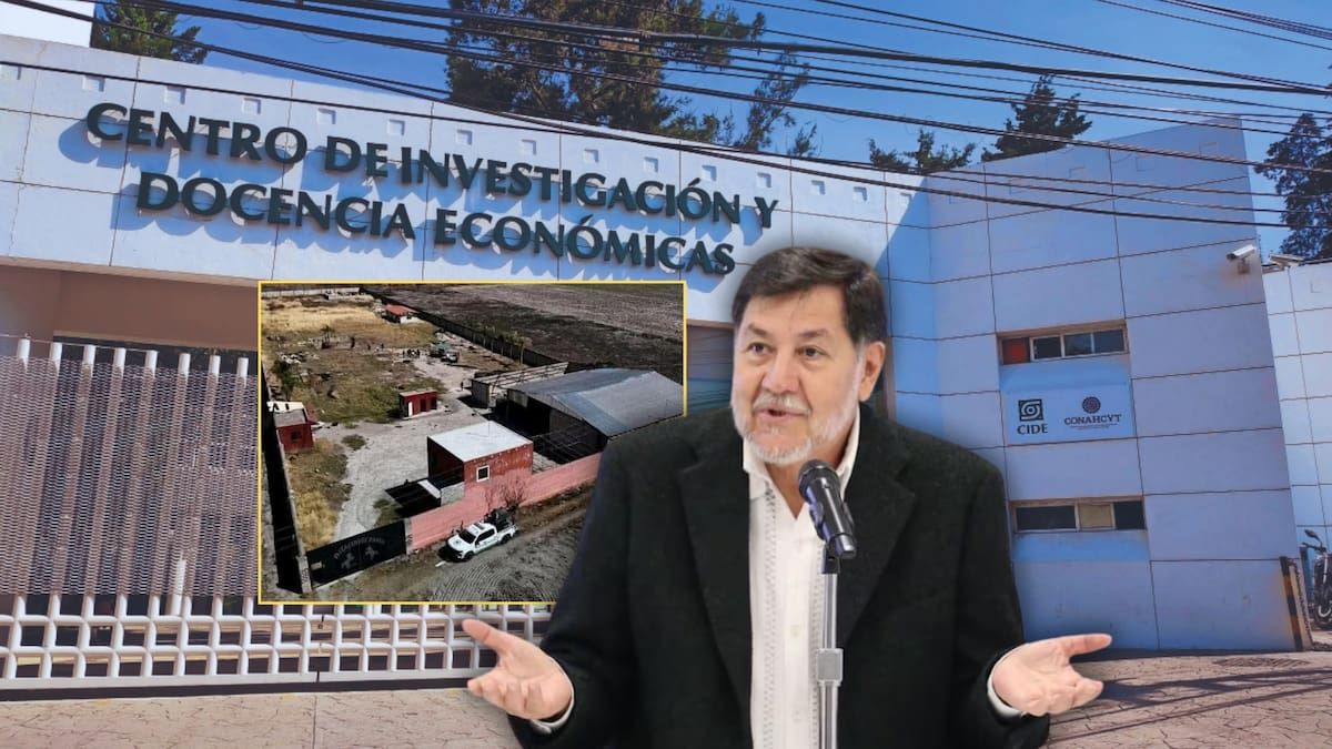 Estudiantes del CIDE encaran a Gerardo Fernández Noroña por declaraciones sobre rancho en Jalisco. Foto: Especial