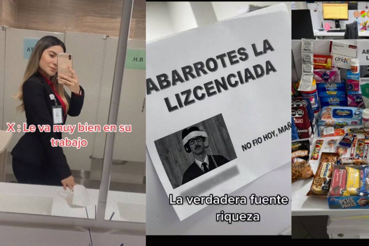 TikTok: Joven muestra la 'tiendita' de abarrotes que puso en su oficina y se vuelve viral