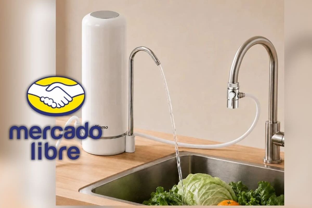 Purificador de agua para mesa de cocina con ultrafiltración de tres etapas reduce el gasto en garrafones y elimina hasta el 99.99 por ciento de bacterias sin electricidad, con descuento y envío gratis