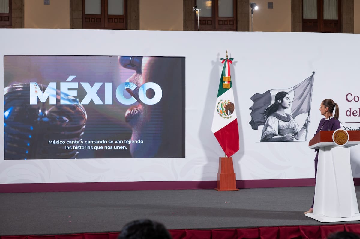 Claudia Sheinbaum lanza concurso "México canta y encanta". | Crédito: Presidencia