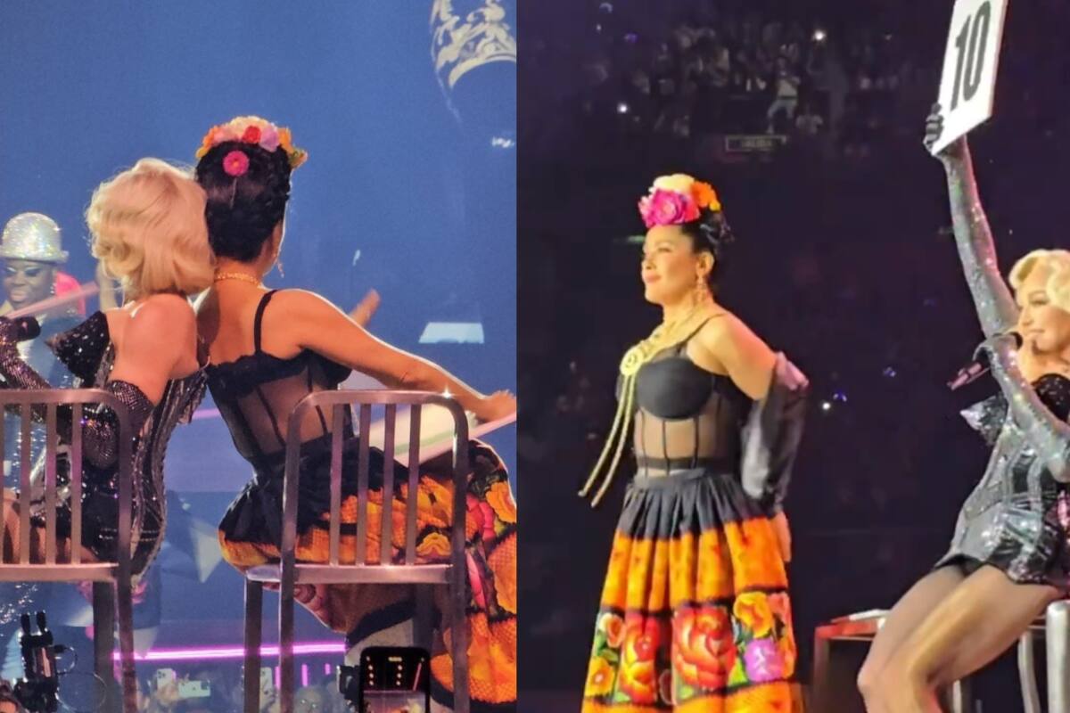 Salma Hayek fue la última invitada de Madonna para el gran cierre de ‘The Celebration Tour’