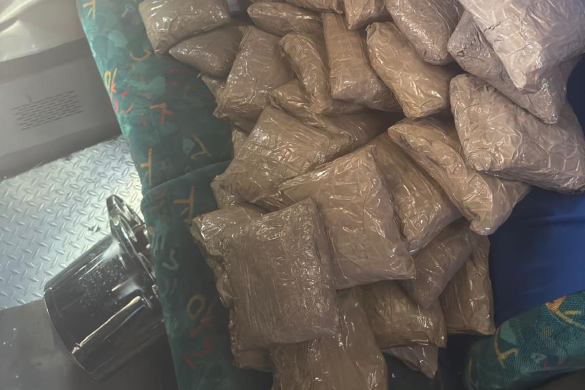 Ejército y Guardia Nacional aseguran cargamento de drogas en compartimientos ocultos de autobús de pasajeros en Hermosillo