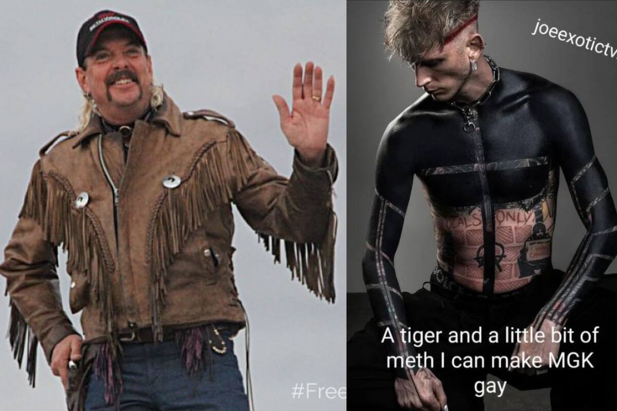 Joe Exotic dice sobre Machine Gun Kelly: “Con un tigre y un poco de metanfetamina podría hacerlo gay”