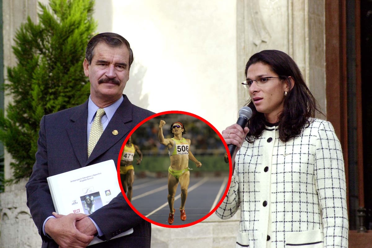 Esto le dijo Vicente Fox a Ana Guevara tras ganar medalla de oro en el Campeonato Mundial París 2003