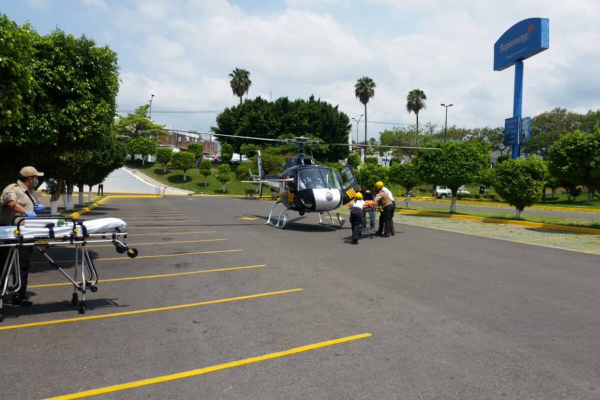 Trasladan a embarazada por aire tras accidente en Cuautla