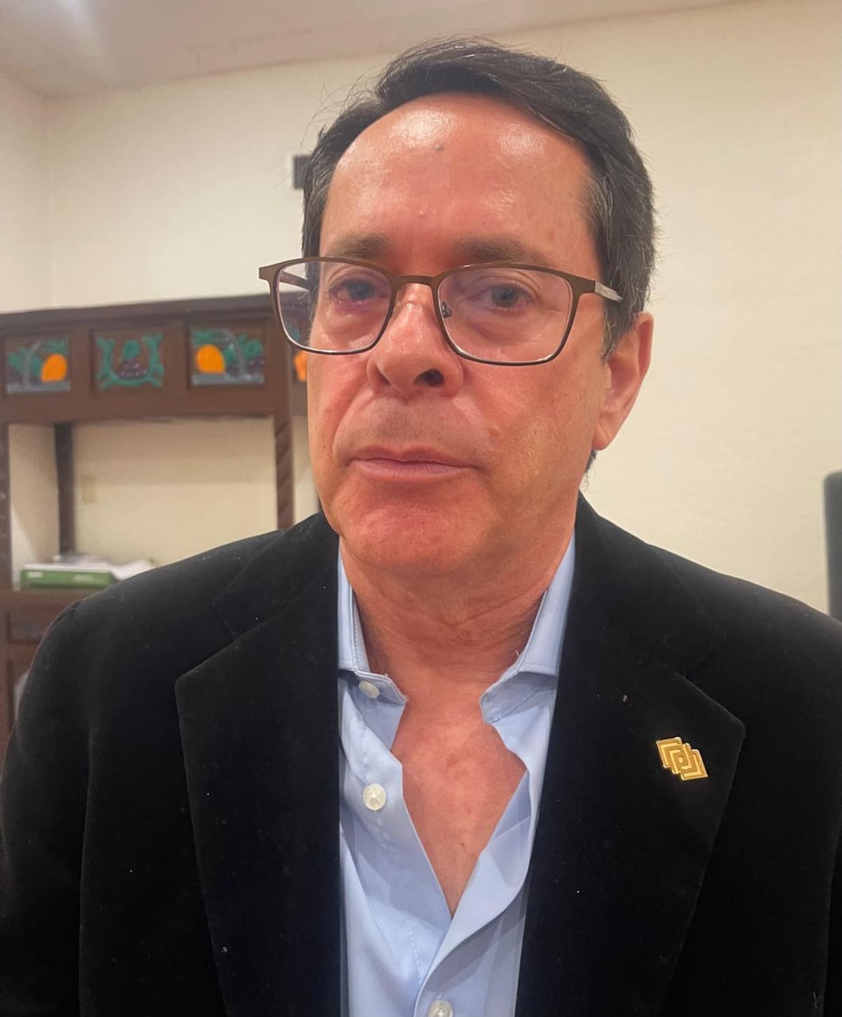 Gustavo Torres Ramírez, presidente del organismo empresarial en Rosarito| Foto: Carmen Gutiérrez