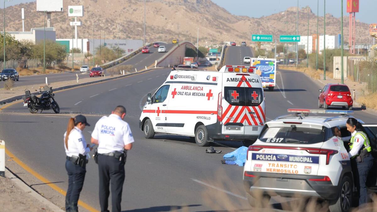 Motociclista pierde la vida en trágico accidente vial en Hermosillo