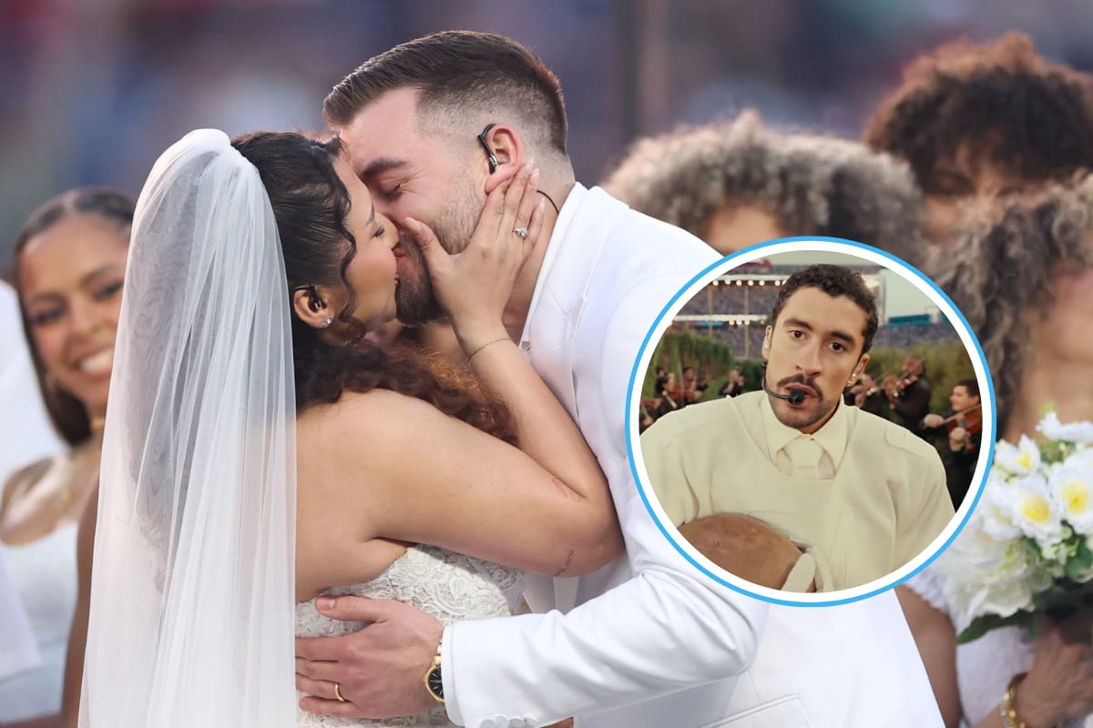 SÍ hubo boda real en el medio tiempo de Bad Bunny en el Super Bowl 2026: esta es la historia detrás del momento