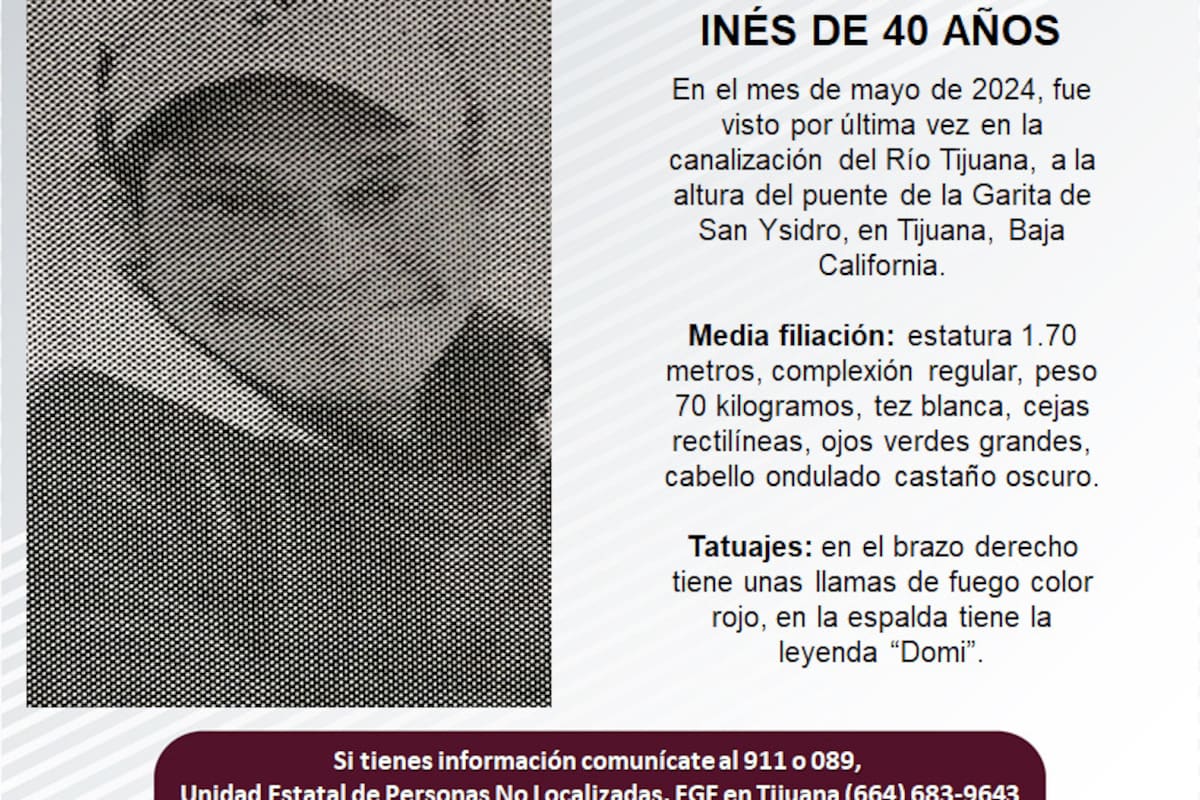 Se busca a Daniel Domínguez Inés de 40 años de edad