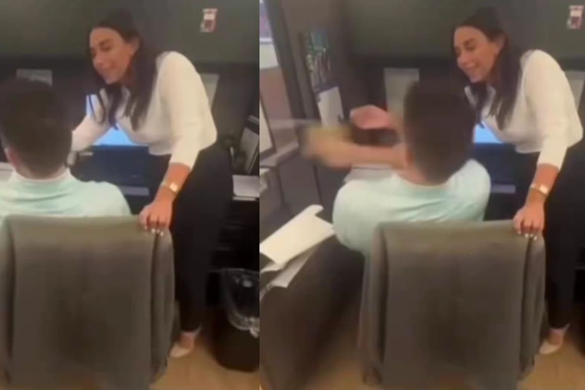 Compañera intenta darle fruta en la boca y él le aparta la cuchara: ¿agresión o respeto a su esposa?