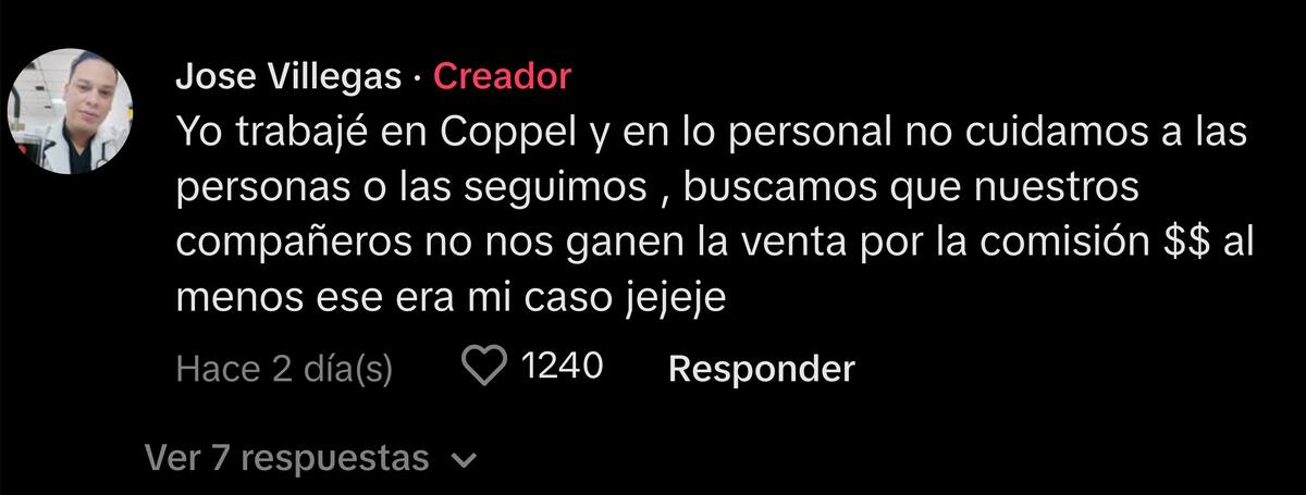 Comentario de José Villegas.