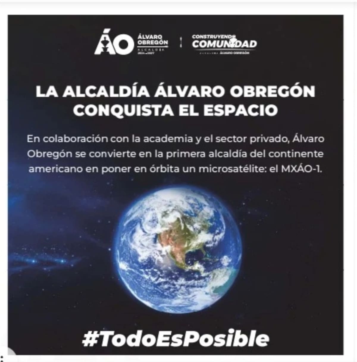 México envía otro satélite el espacio con MXÁO-1. | Especial