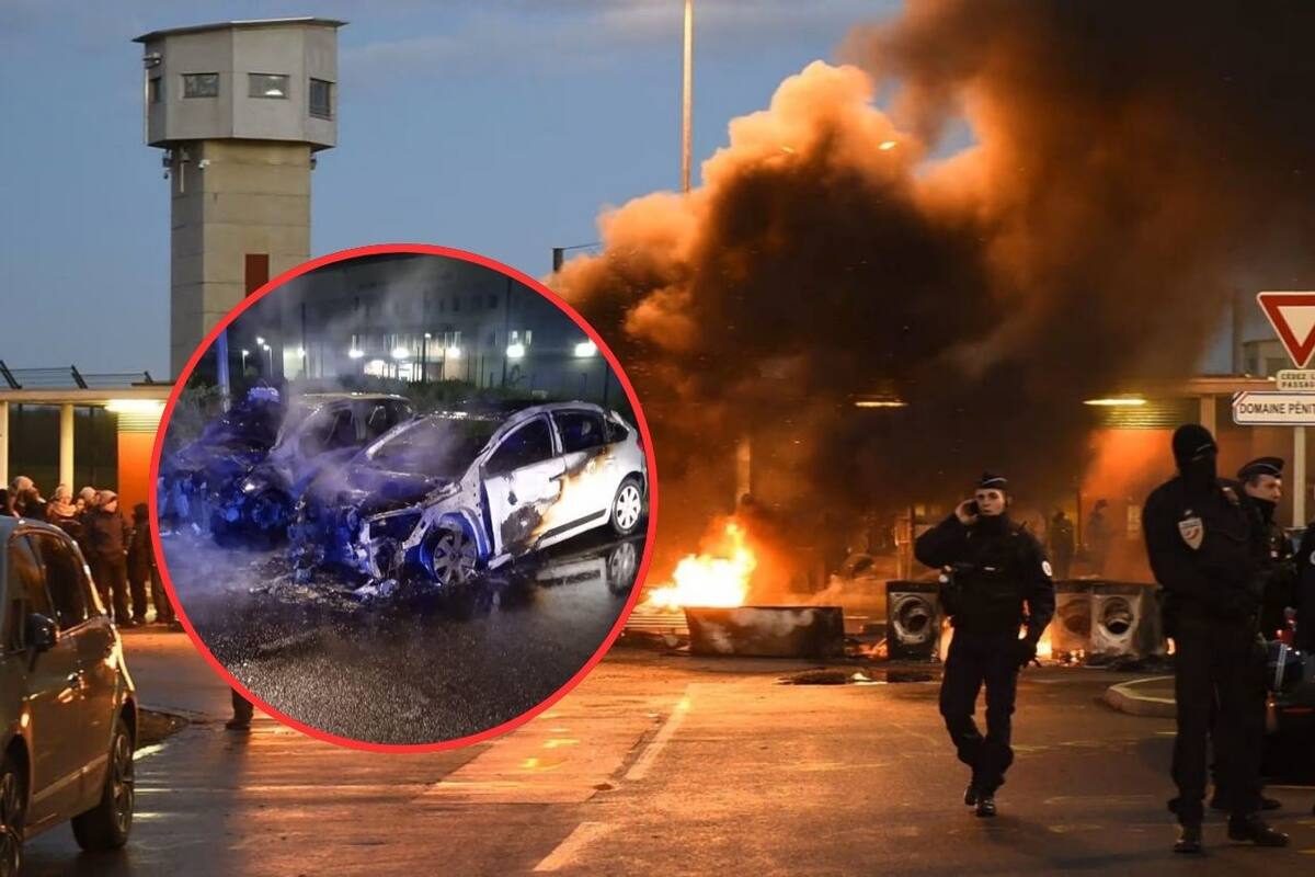 Francia en alerta: Ataques coordinados contra prisiones en una noche de terror