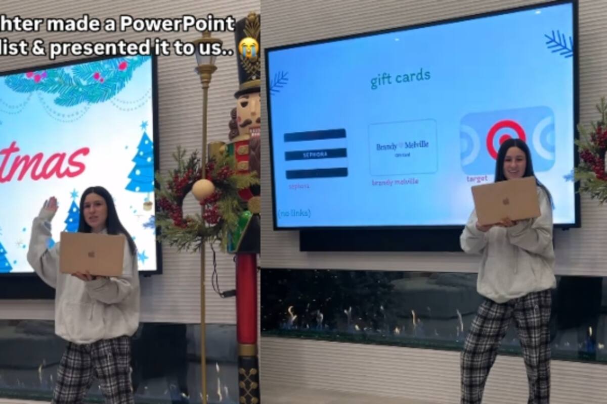 Adolescente se hace viral con una ingeniosa presentación en PowerPoint para pedir regalos de Navidad