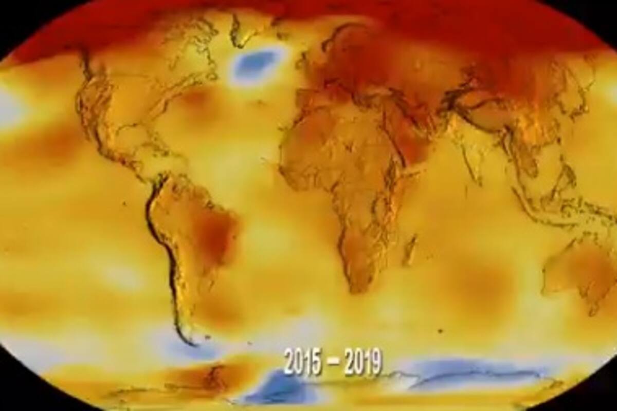Estremece video de la NASA al mostrar cómo la temperatura del mundo aumenta