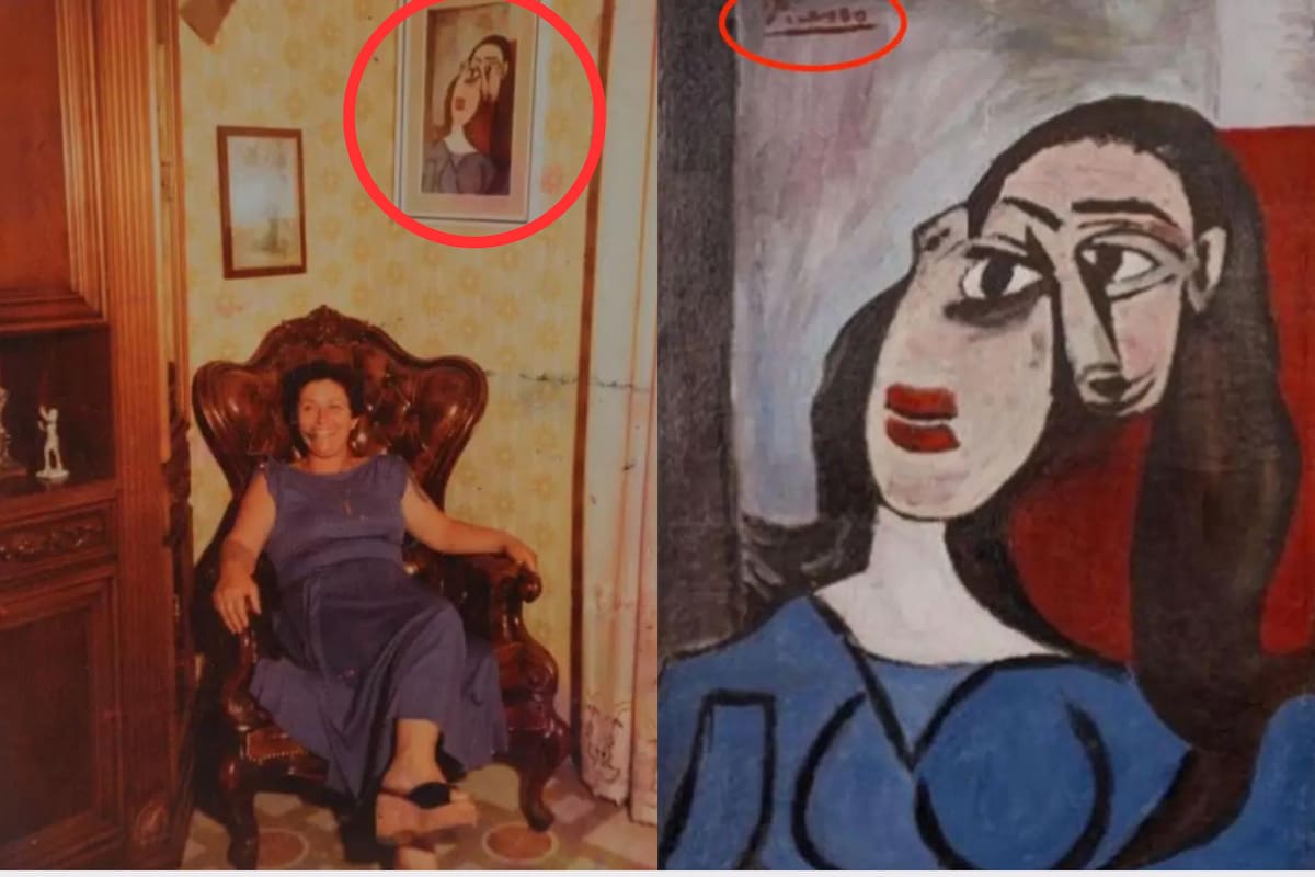 Mujer pensaba que un cuadro en su sala era “horrible”: Resultó ser un Picasso de 6 millones de dólares