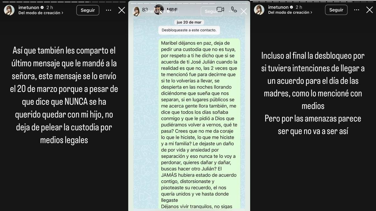 Imelda muestra insultos y amenazas de muerte que ha recibido en días recientes | Captura de pantalla