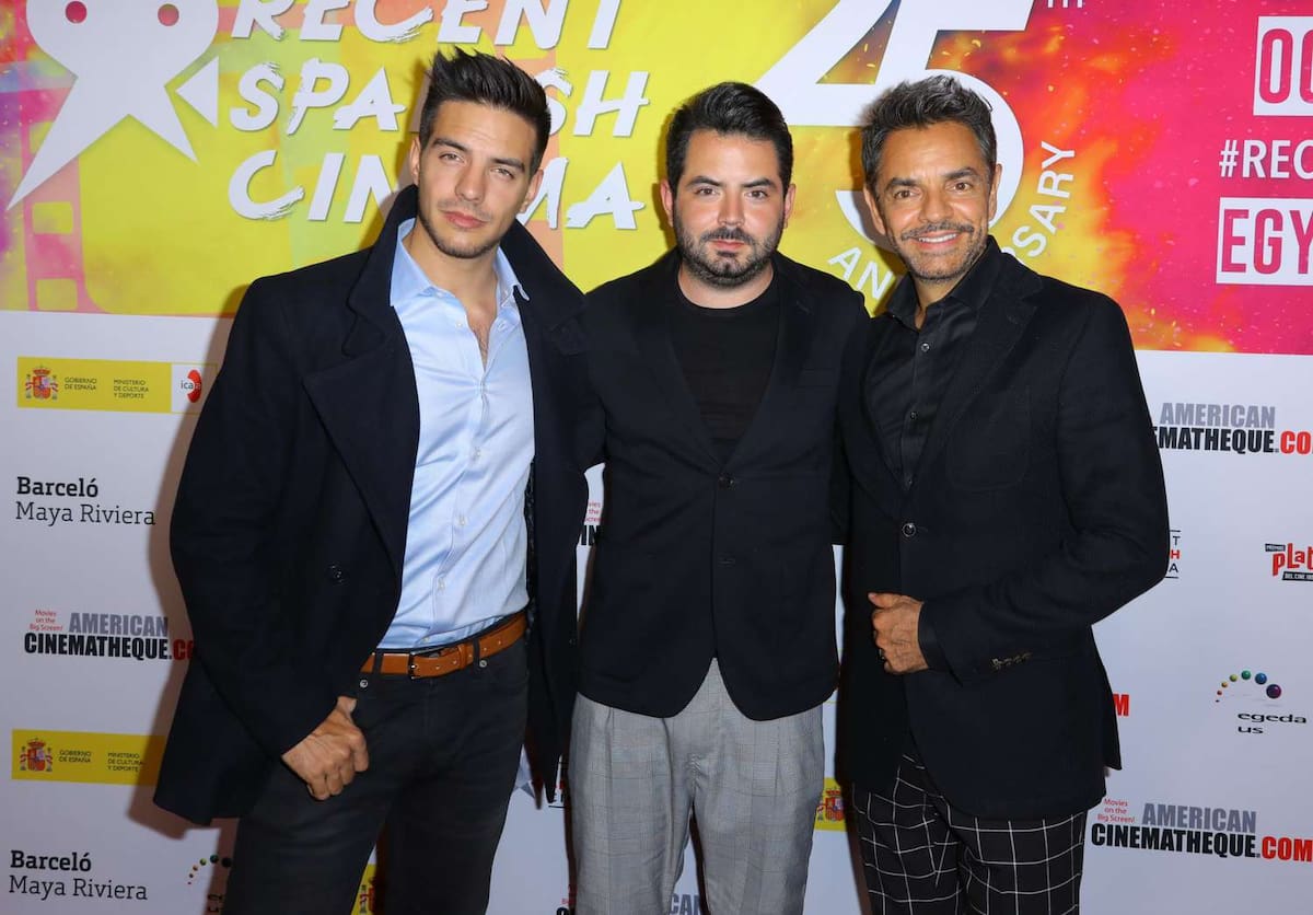 Vadhir y José Eduardo en compañía de su papá, Eugenio Derbez.