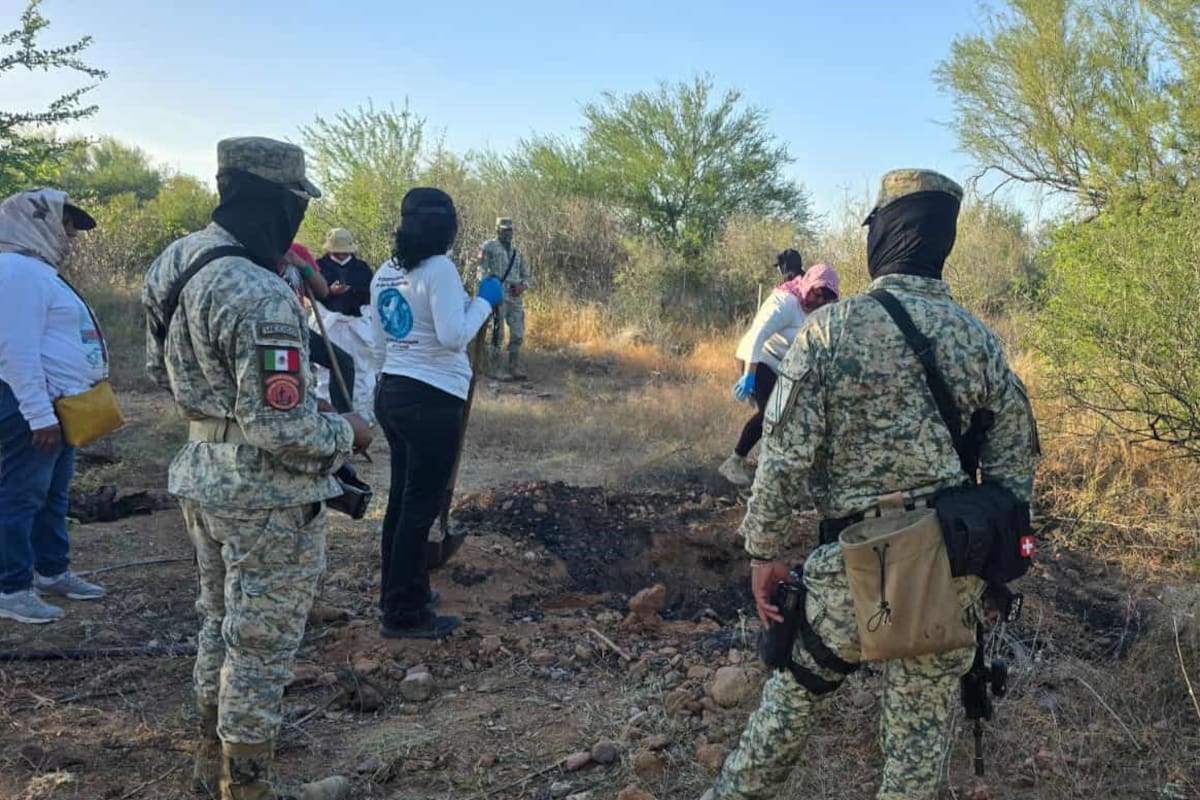 Hallan cuatro fosas clandestinas durante jornada de búsqueda en San Pedro El Saucito