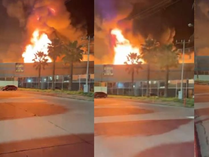 Atienden incendio activo en el Parque Industrial El Florido