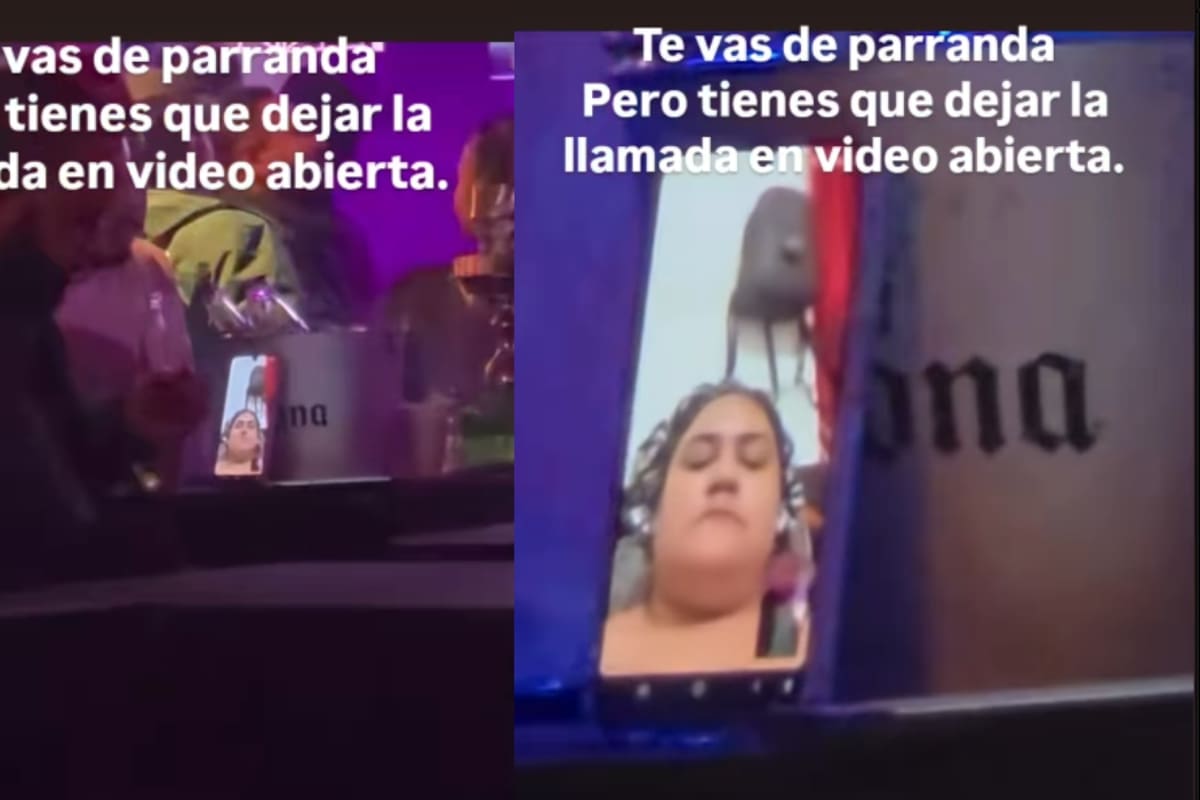 “Supervisado en tiempo real”: lo graban en el bar con sus amigos… y en videollamada con su esposa para que no se descontrole
