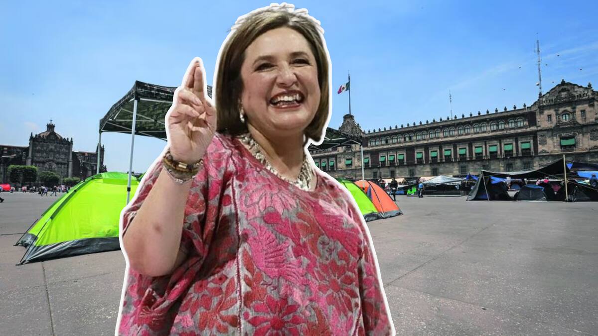 Xóchitl Gálvez estará en la Marea Rosa en el Zócalo, donde AMLO afirma que se izará la bandera.
