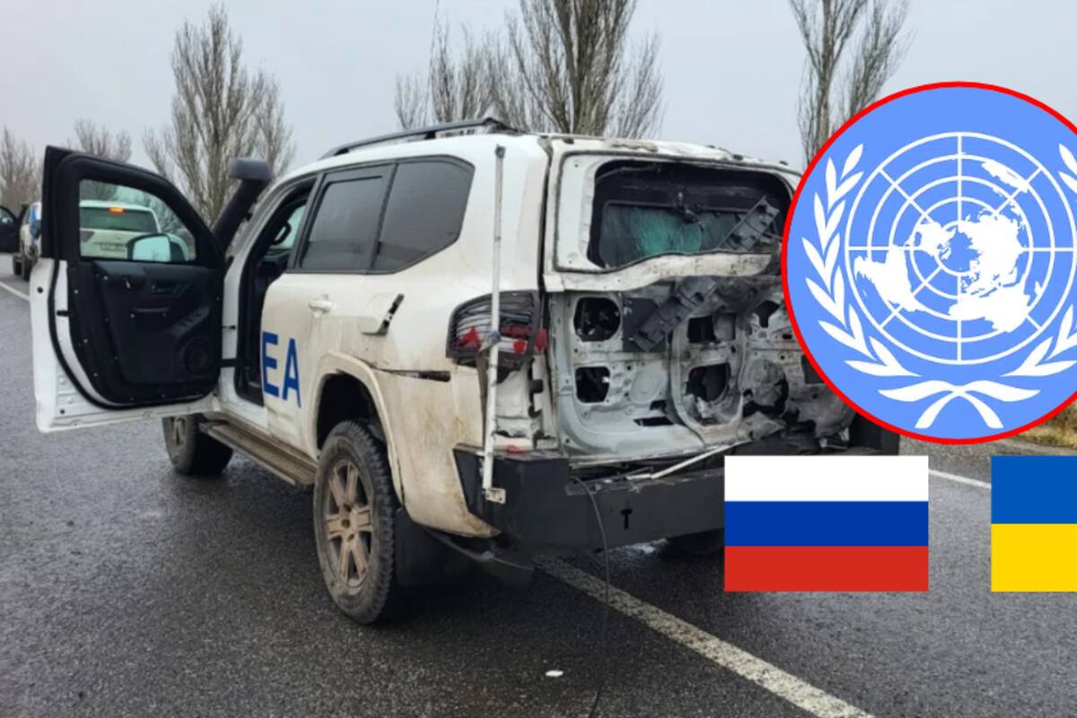 Dron ataca vehículo de la ONU durante misión en planta nuclear de Ucrania