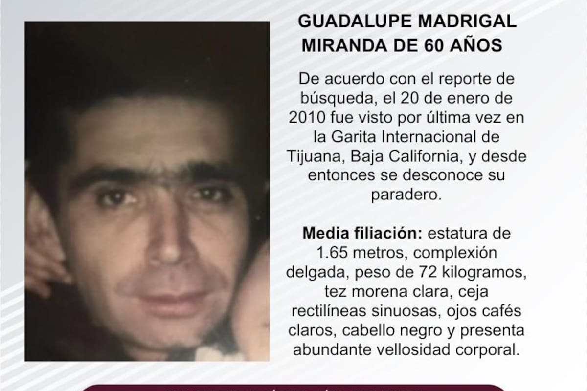 Se busca a Guadalupe Madrigal Miranda de 60 años de edad