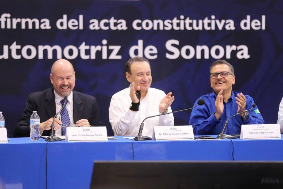 Encabeza Gobernador lanzamiento de nuevo Clúster Automotriz de Sonora