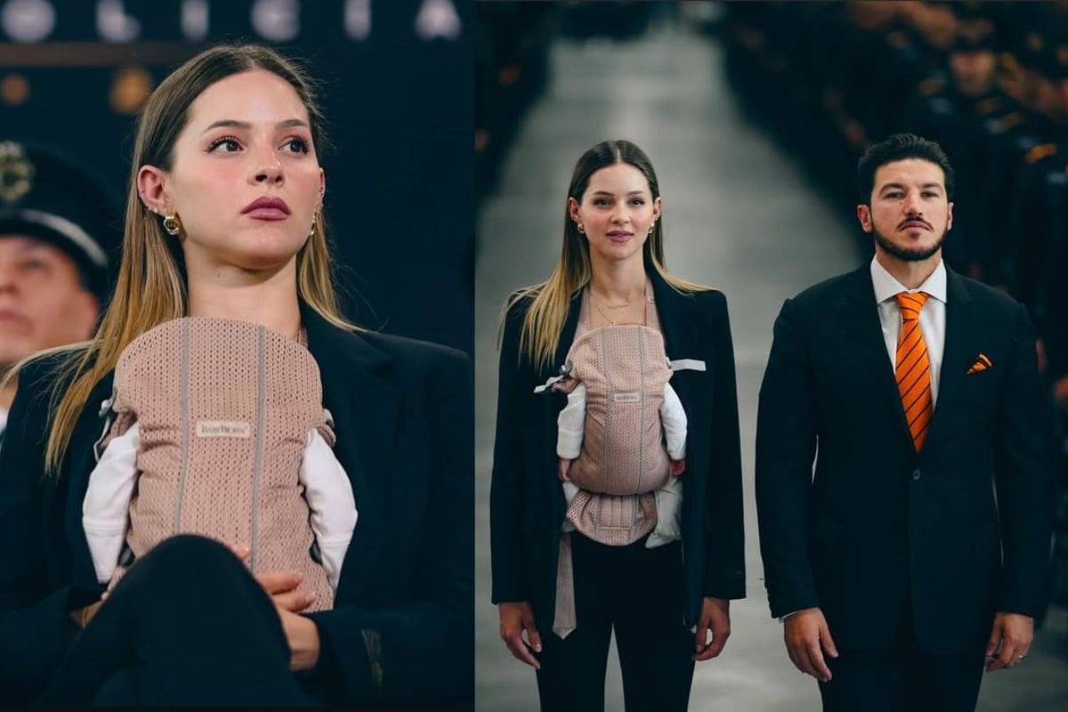 Mariana Rodríguez genera polémica en redes por fotos trabajando con su bebé