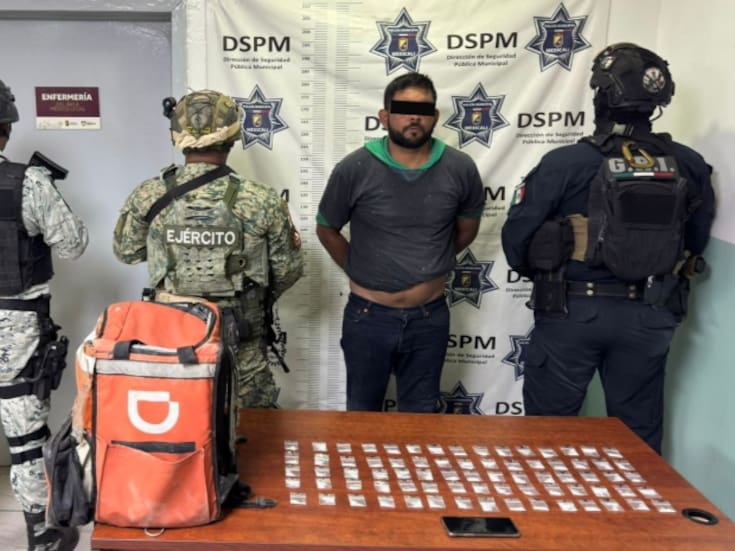 Falso repartidor de Didi: se hacía pasar por repartidor y llevaba metanfetamina en moto robada