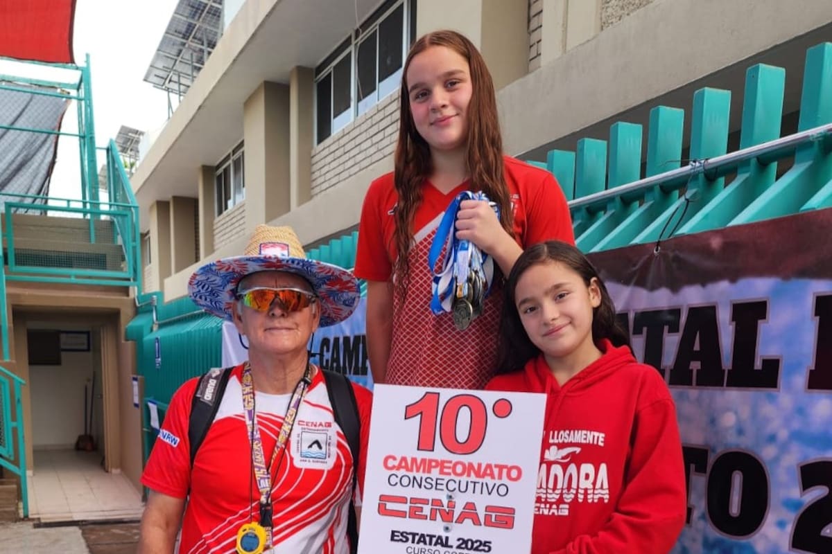 Consigue Cenag décimo título consecutivo en Estatal de Natación Curso Corto