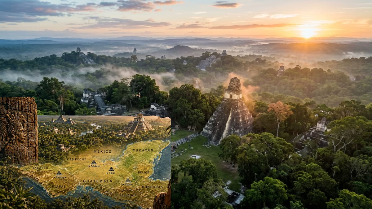 El mundo maya llegó a extenderse por más de 500 mil kilómetros cuadrados en Mesoamérica.