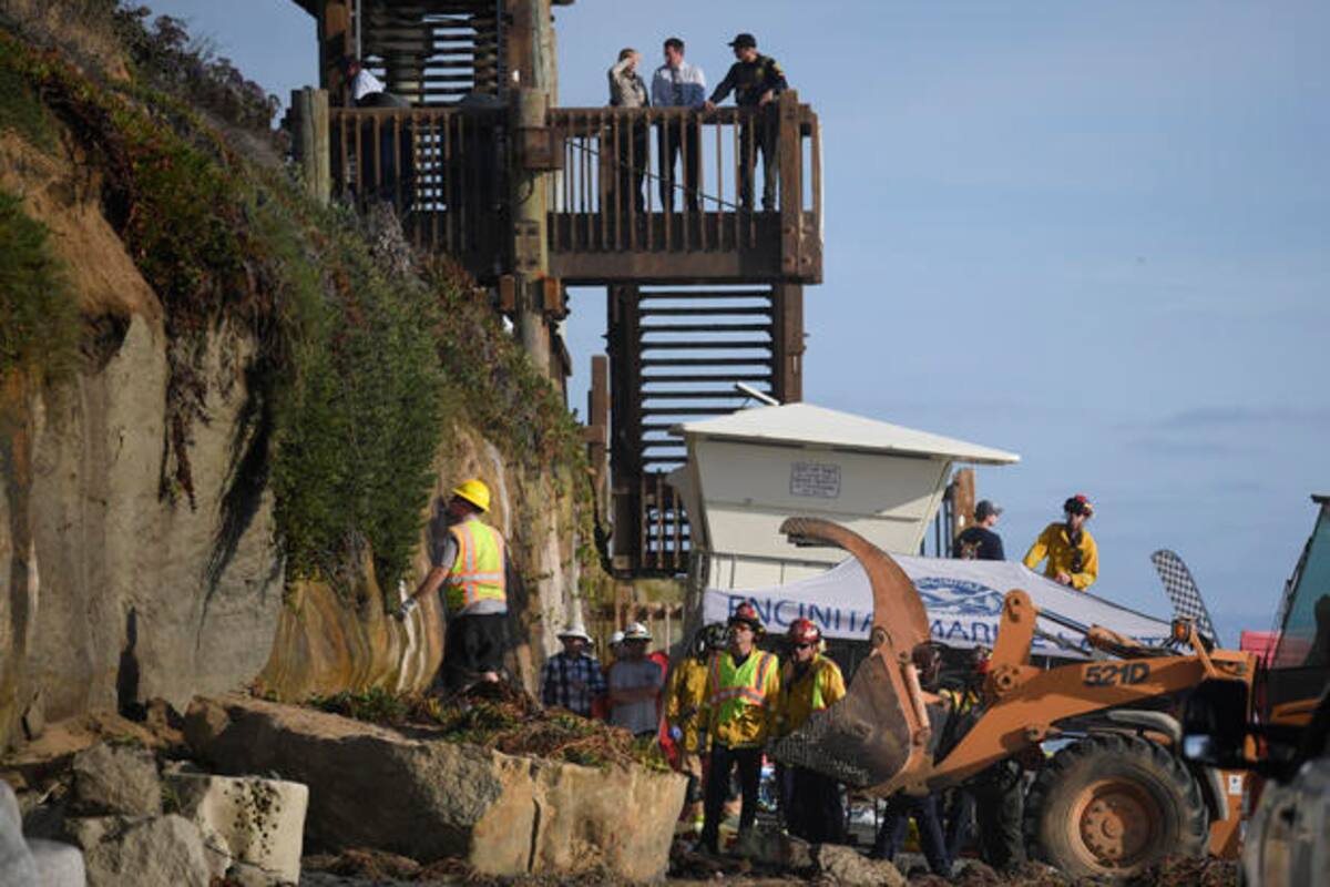 Deslave en playa de San Diego cobra la vida de 3 personas
