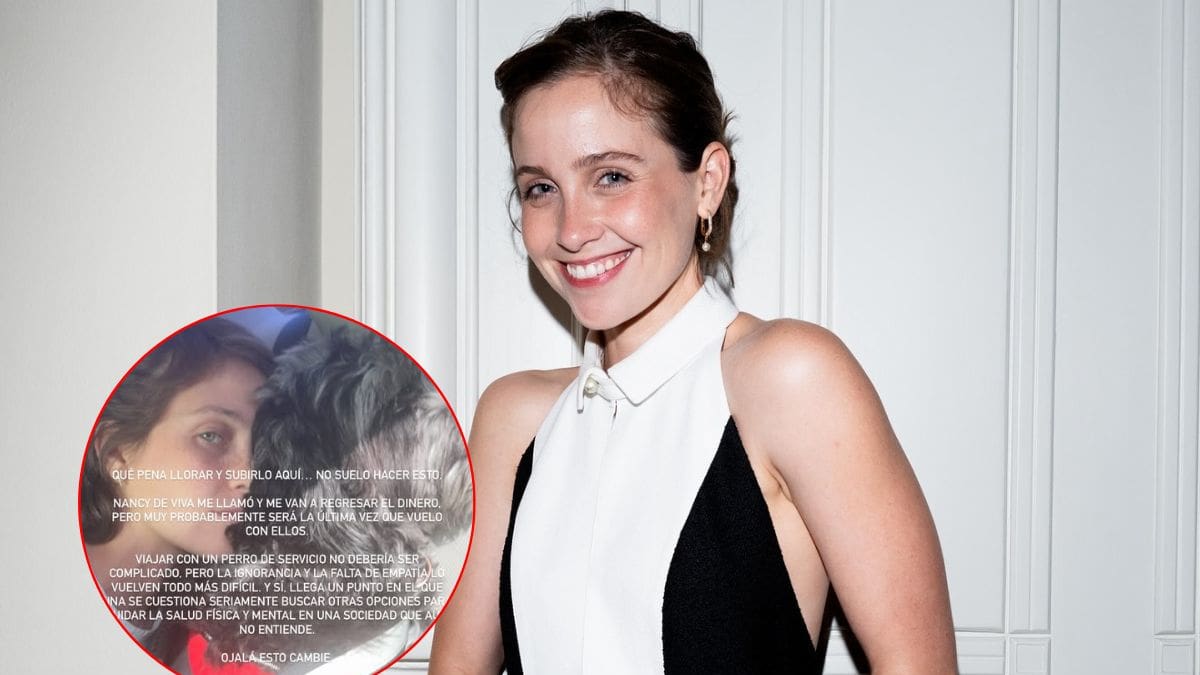 Natasha Dupeyrón acusa discriminación de aerolínea tras impedirle viajar con su perro de servicio; la actriz perdió su vuelo a EEUU